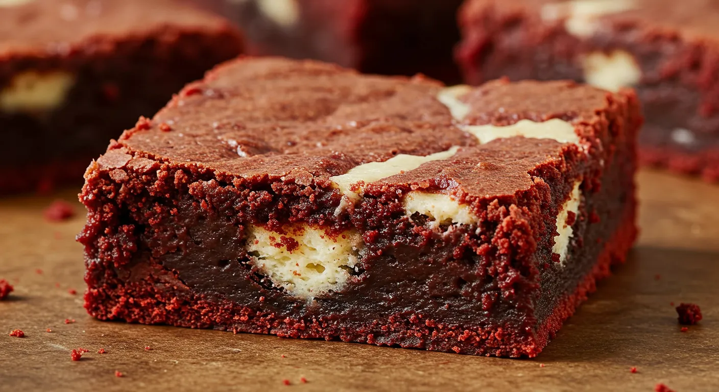 Cookies & Cream Red Velvet Brownies Recipe