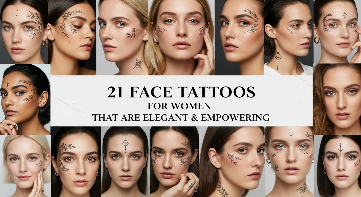 21 Face Tattoos for Women That Are Elegant & Empowering