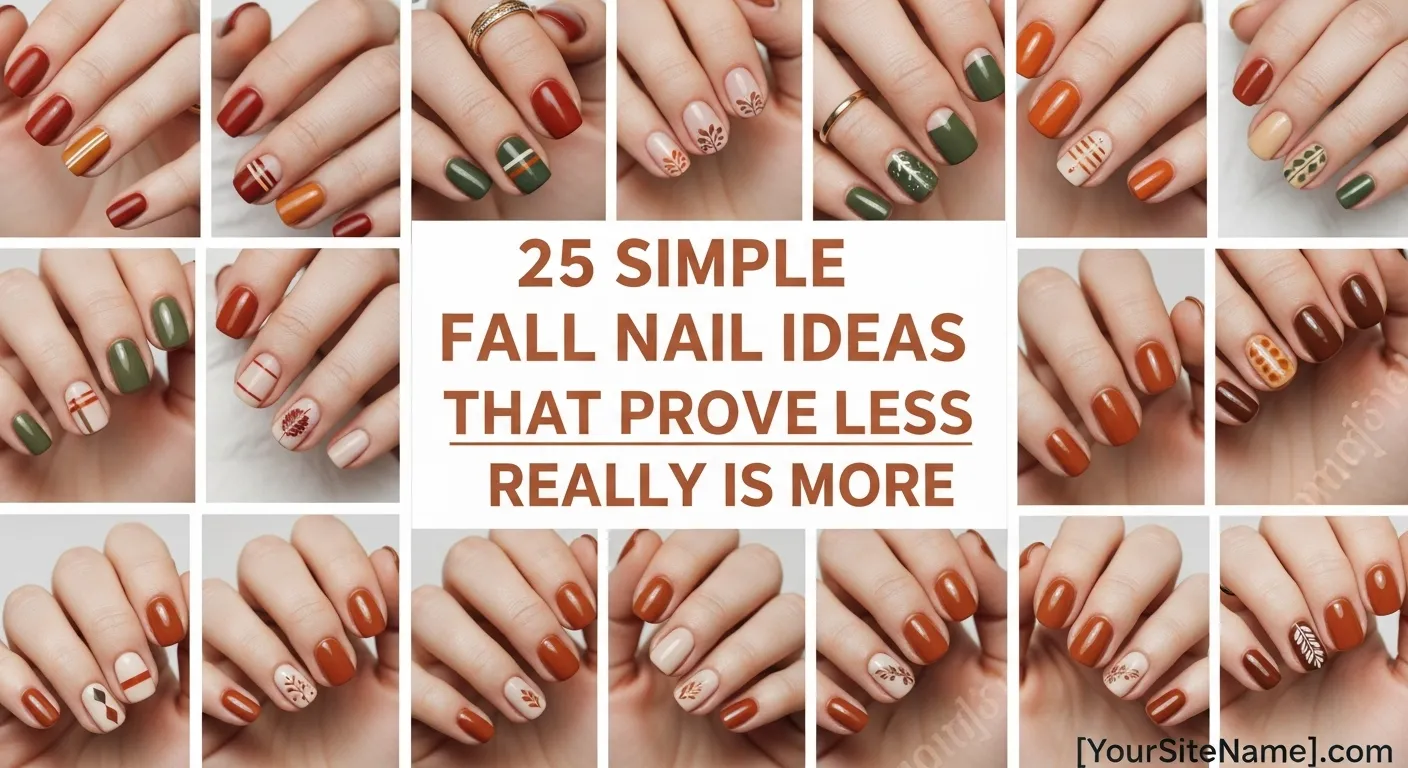 25 Simple Fall Nail Ideas That Prove Less Really Is More