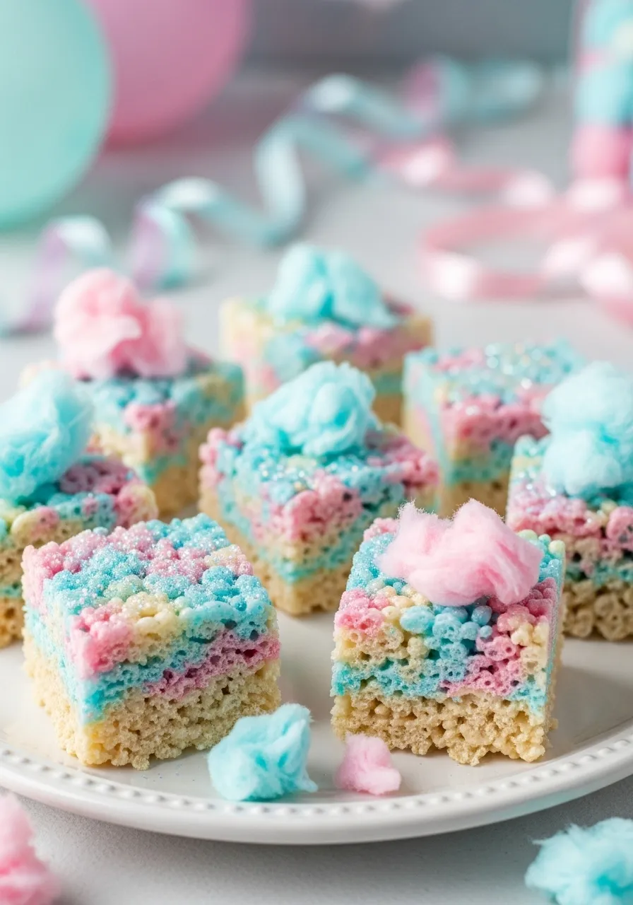 Cotton Candy Rice Krispie Treats Recip