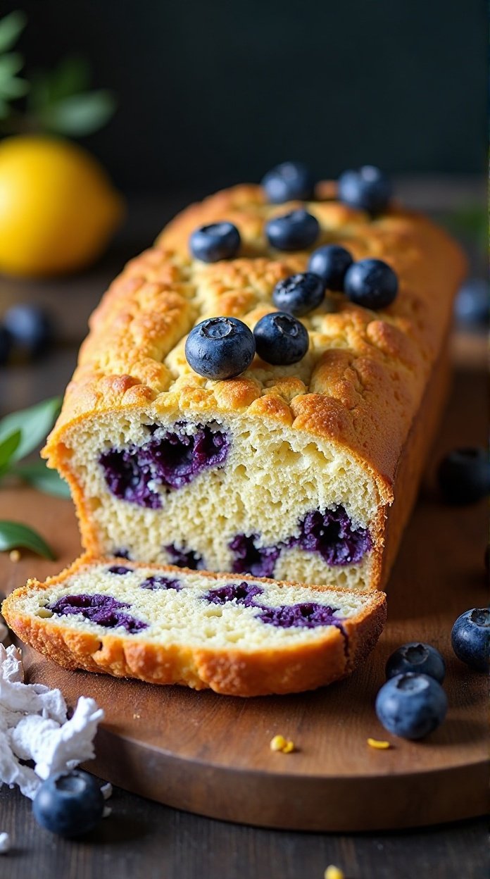 Lemon blueberry bread