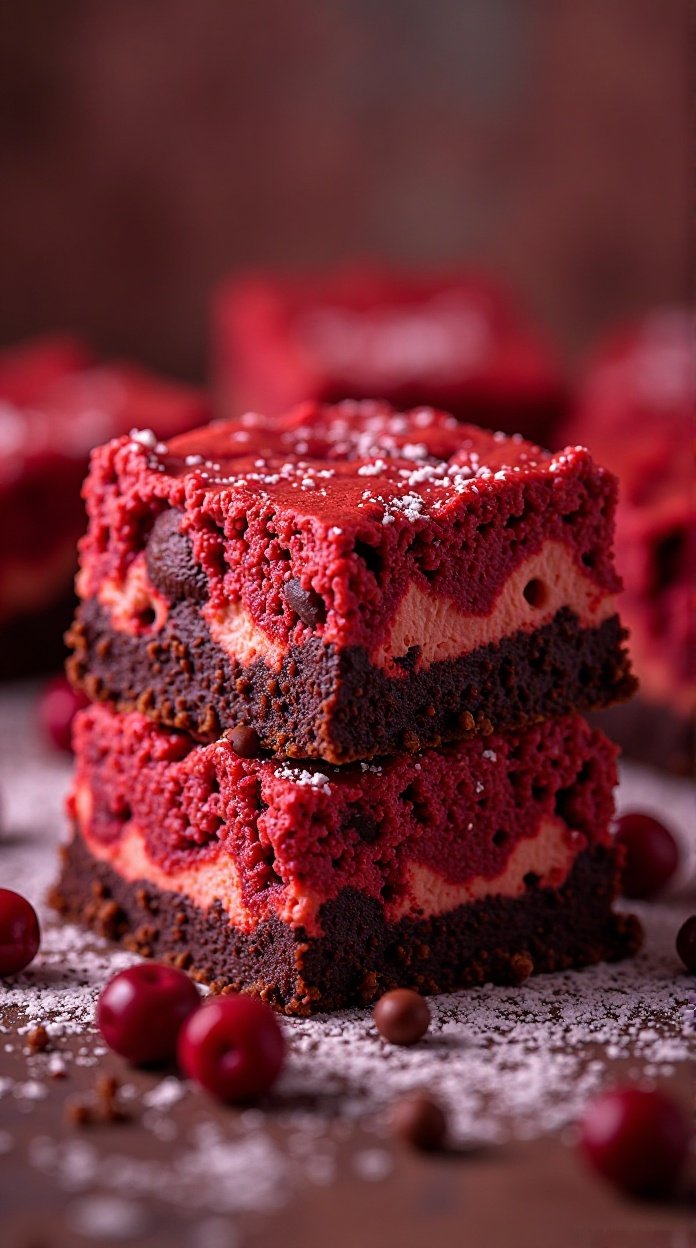 Red velvet cheesecake swirl brownies