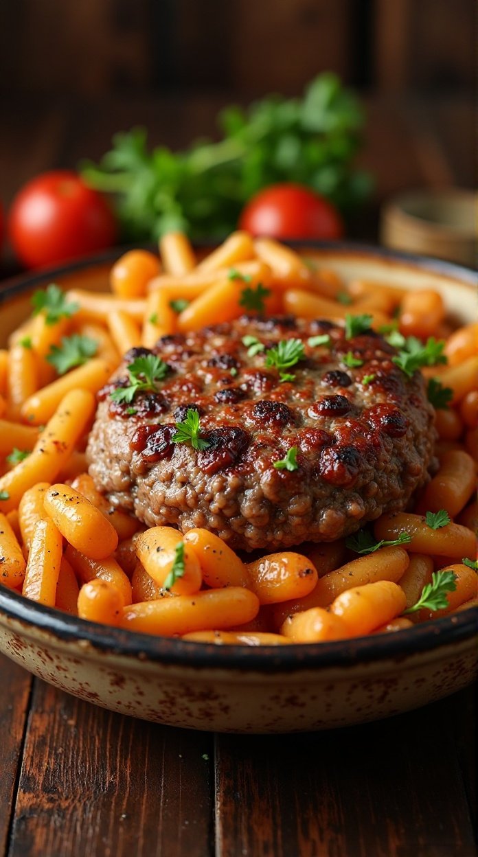 Amish Hamburger Steak Bake