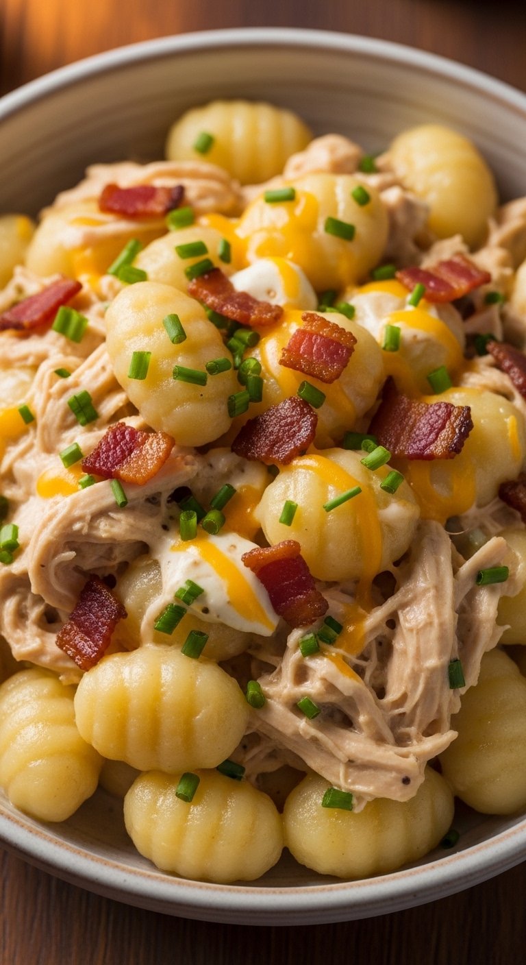 Creamy Crack Chicken Gnocchi