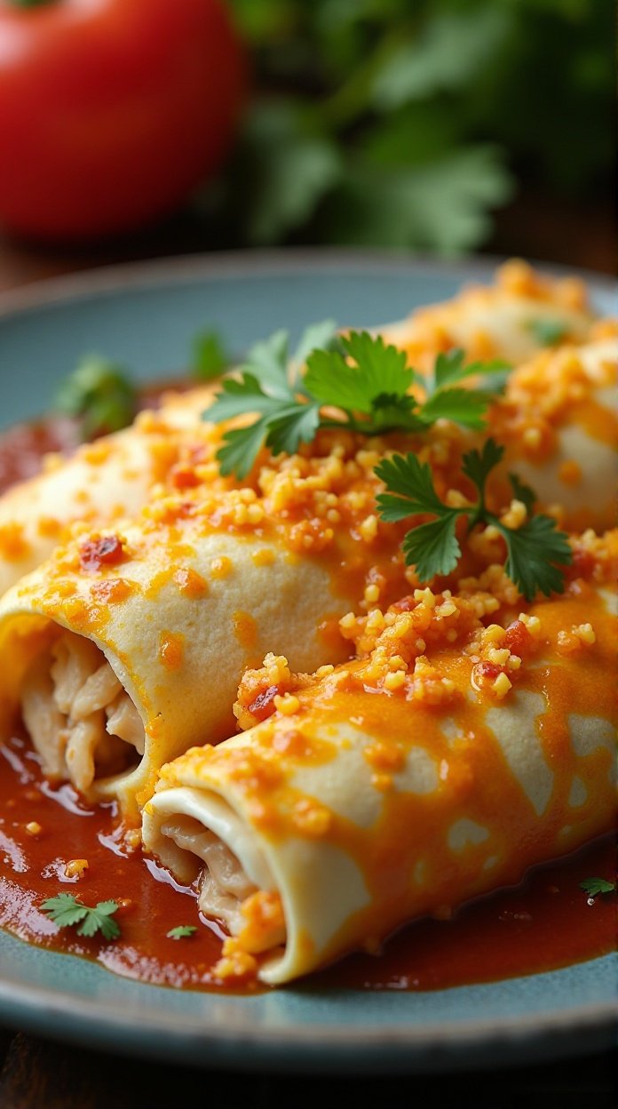 White Chicken Enchiladas