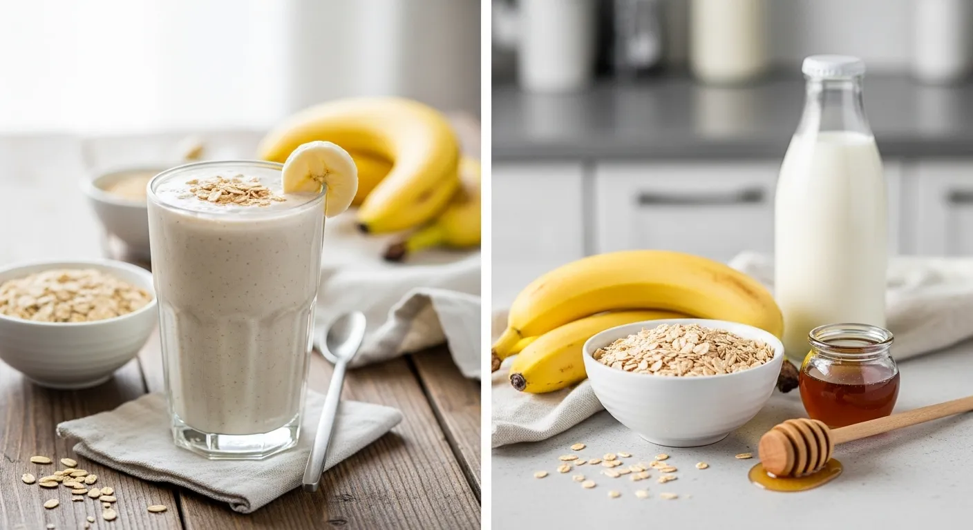 Banana Oatmeal Energy Smoothie