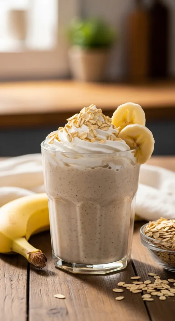 Banana Oatmeal Energy Smoothie